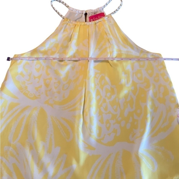 LILY PULITZER FOR TARGET YELLOW AND WHITE SLEEVELESS PULLOVER TOP SIZE SMALL - Picture 7 of 10